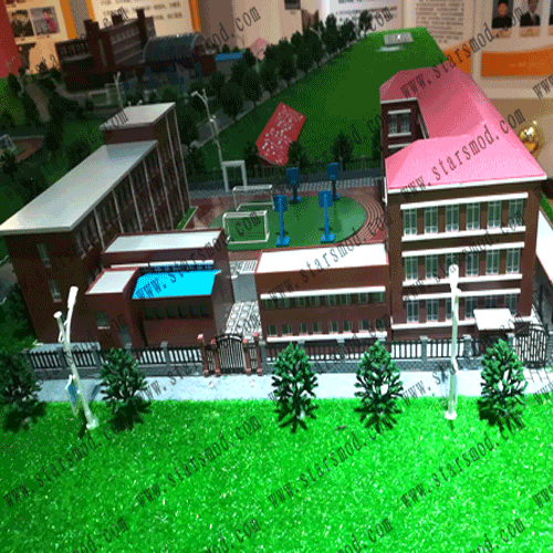 建筑沙盤模型---北京市和平街第一中學校區(qū)朝來校區(qū)