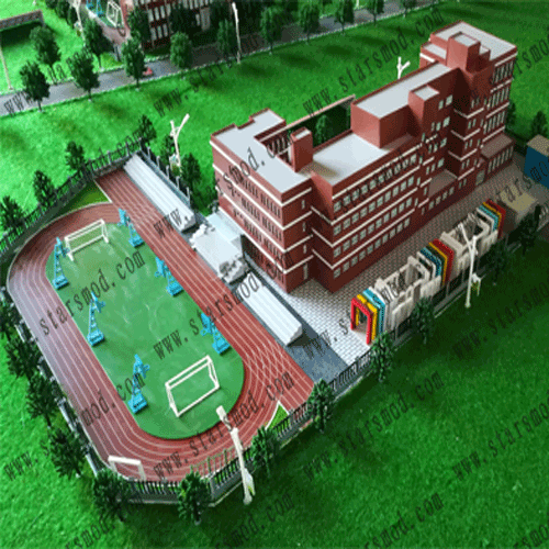 建筑沙盤模型--北京市和平街第一中學(xué)北苑清友園校區(qū)
